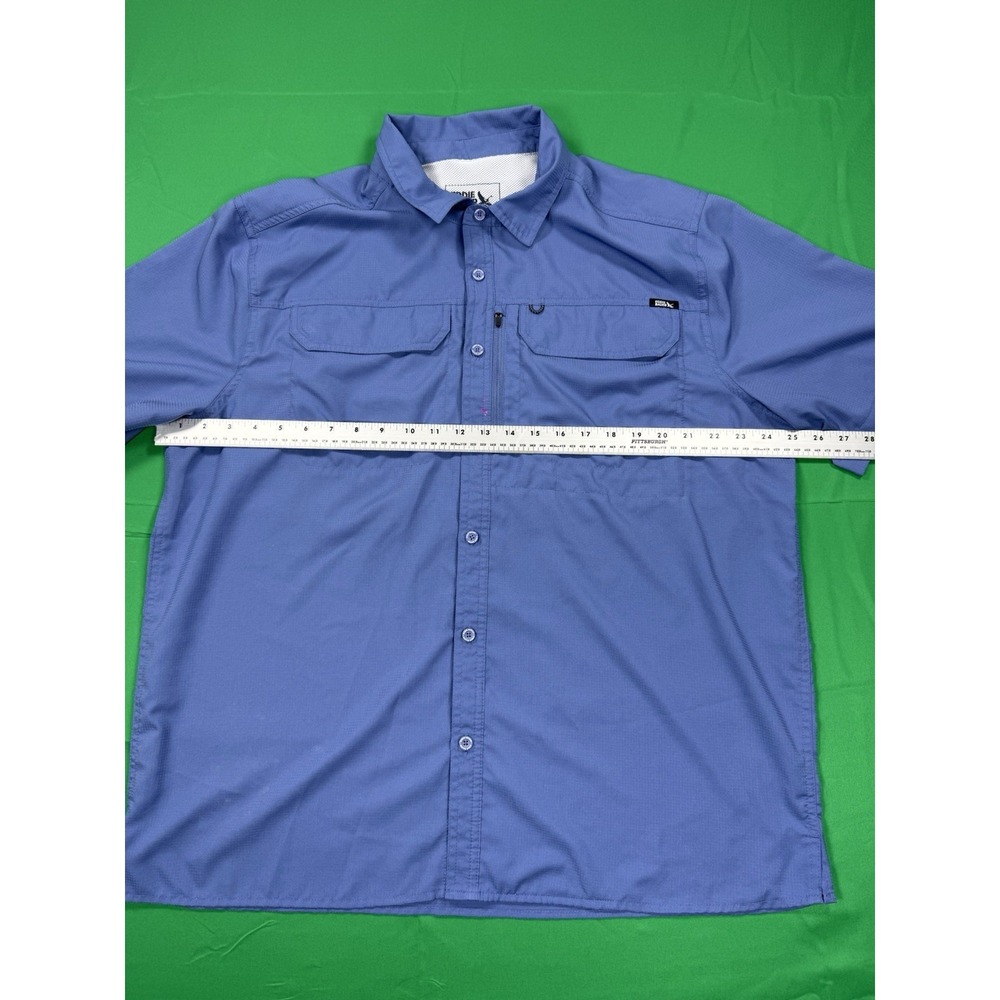 Eddie Bauer Short Sleeve Button Up Performance Vented Fishing Shirt Men's XL - Picture 5 of 12